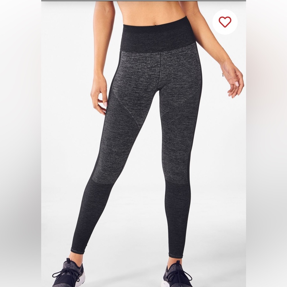 Medium Seamless High-Waisted Jacquard Legging